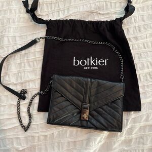 Botkier Black Chevron Crossbody Bag